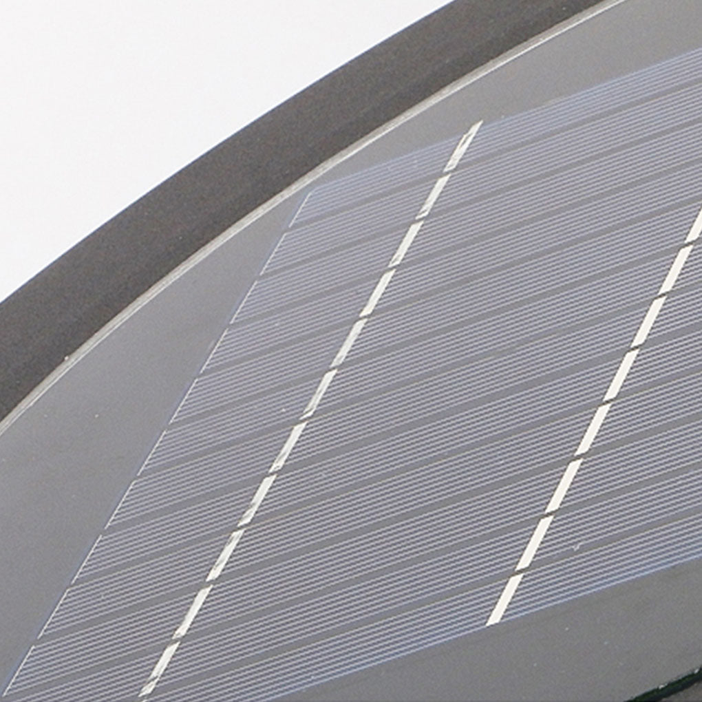 Halo Bottom-Emitting Solar Ground Light — Die-Cast Aluminum & Glass, LED 18W, 3000K, IP65, 11.8" Diameter