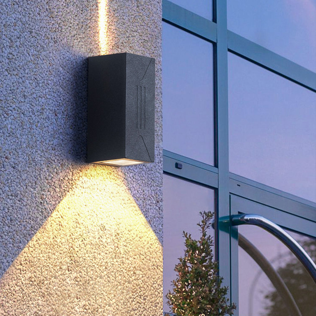 LED Waterproof Up and Down Wall Lamp for Outdoor Use - Perfect for Villa Balconies and Gardens