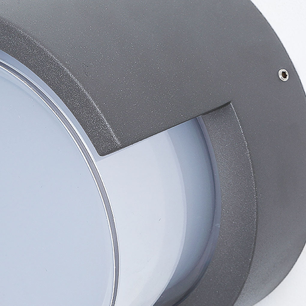 contemporary waterproof outdoor wall lights in round and square designs for gardens and villas