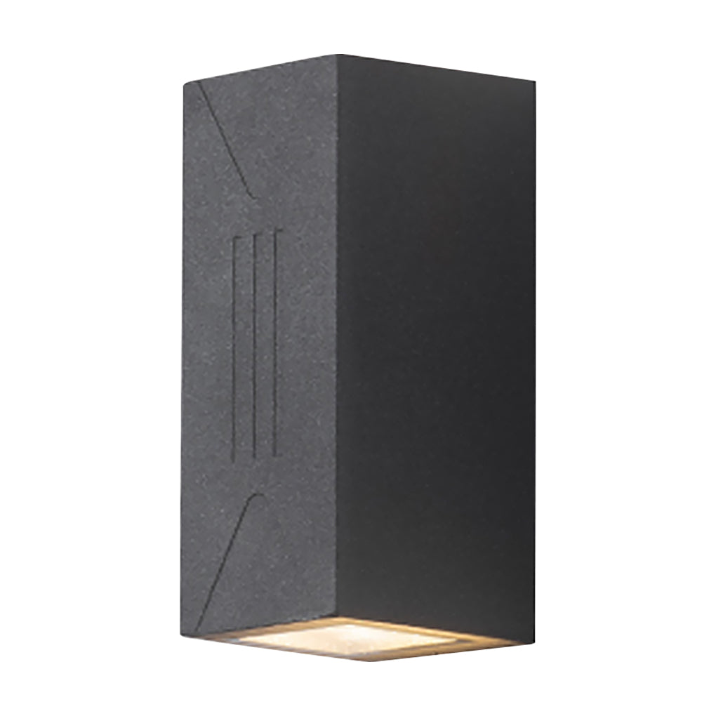 Up/Down Outdoor Wall Sconce — Aluminum & Glass, COB + LED Dual-Beam, IP65, 3000K Warm White