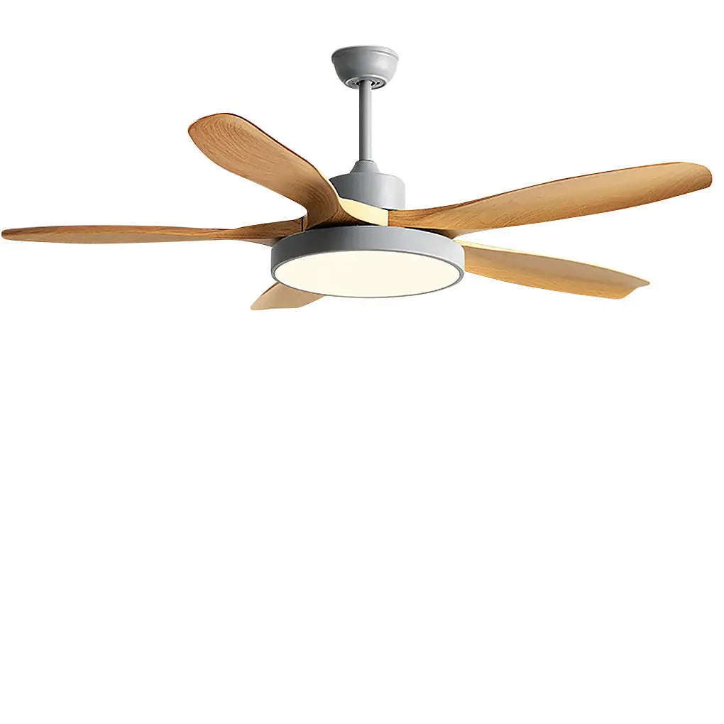 60-Inch Nordic Ceiling Fan with Lights and Remote Control - Silent Inverter Ceiling Fan Lamp Luxe