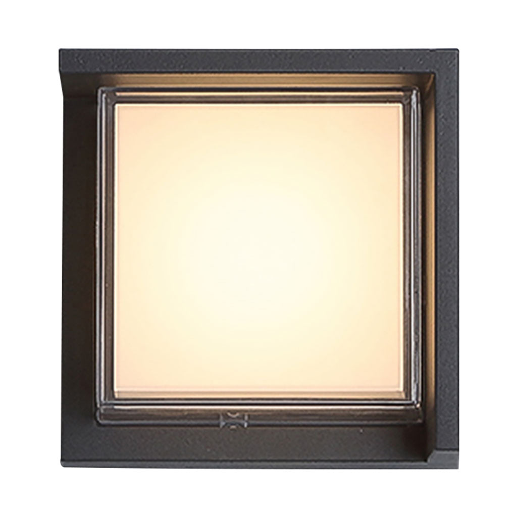 contemporary waterproof outdoor wall lights in round and square designs for gardens and villas