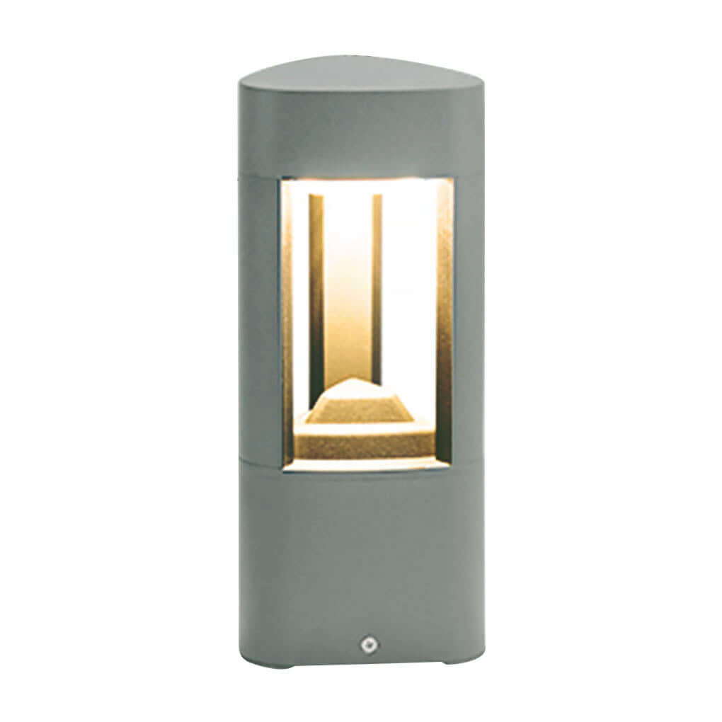 heart design triple side emitting solar led garden bollard lights weatherproof