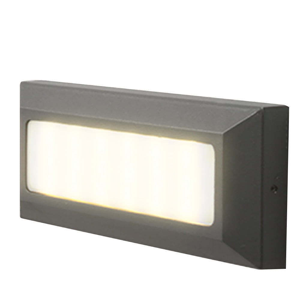 Industrial Outdoor Step & Deck Light — Die-Cast Aluminum, SMD 9W LED, IP54 Weatherproof, 3000K / 6500K
