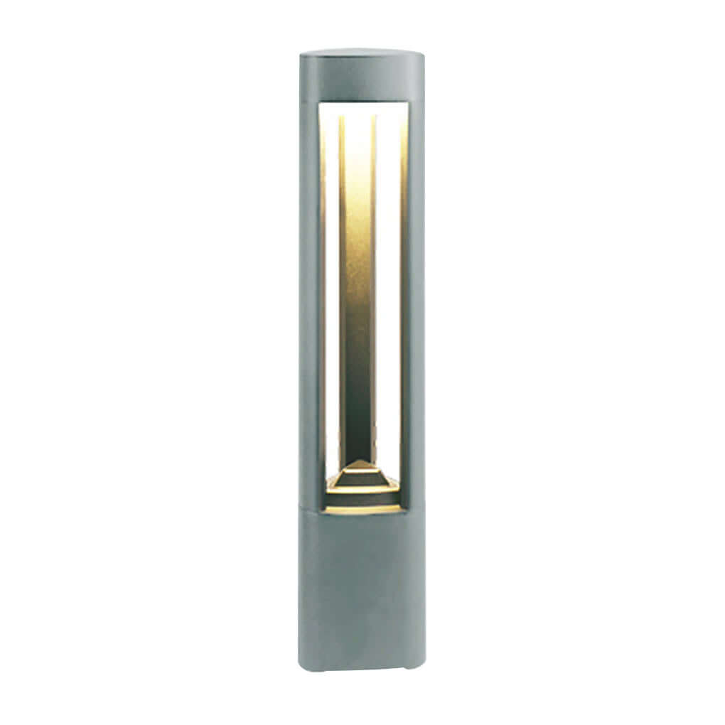 heart design triple side emitting solar led garden bollard lights weatherproof
