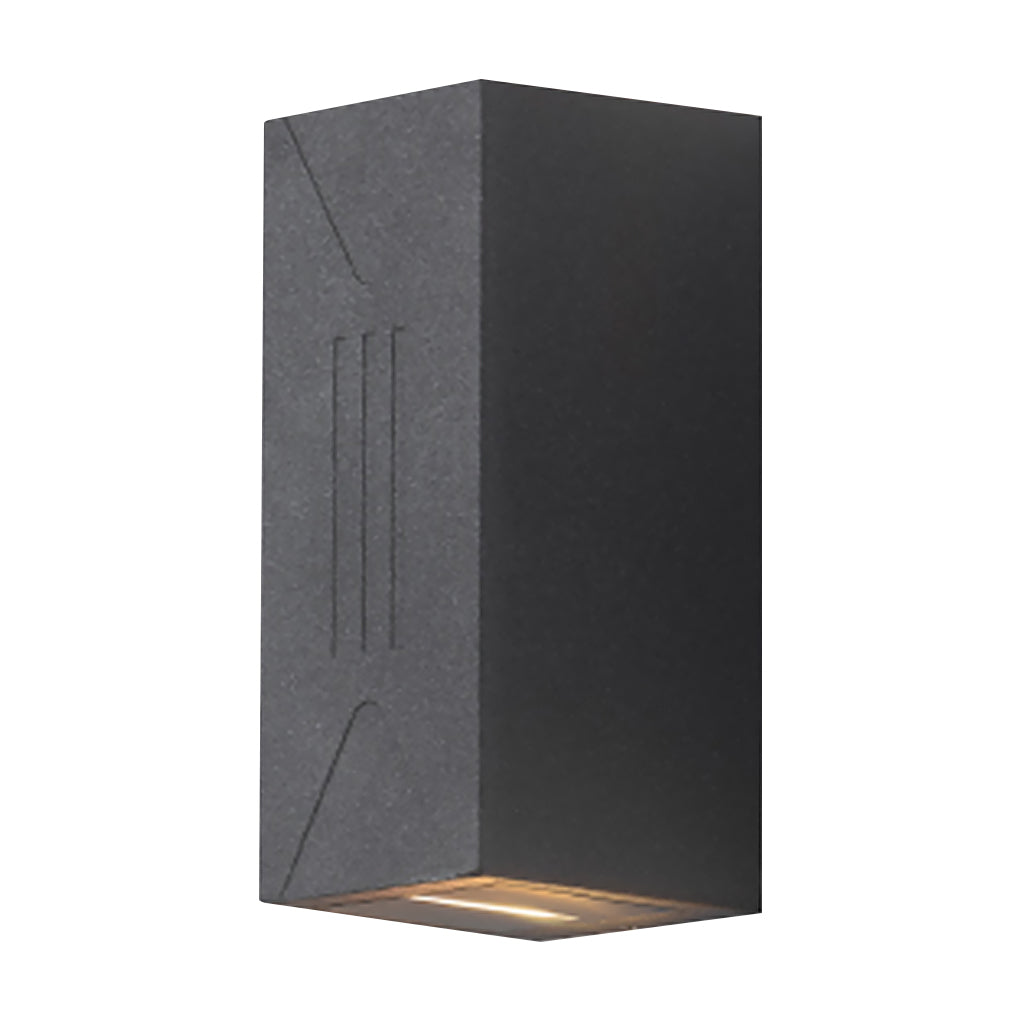 Up/Down Outdoor Wall Sconce — Aluminum & Glass, COB + LED Dual-Beam, IP65, 3000K Warm White