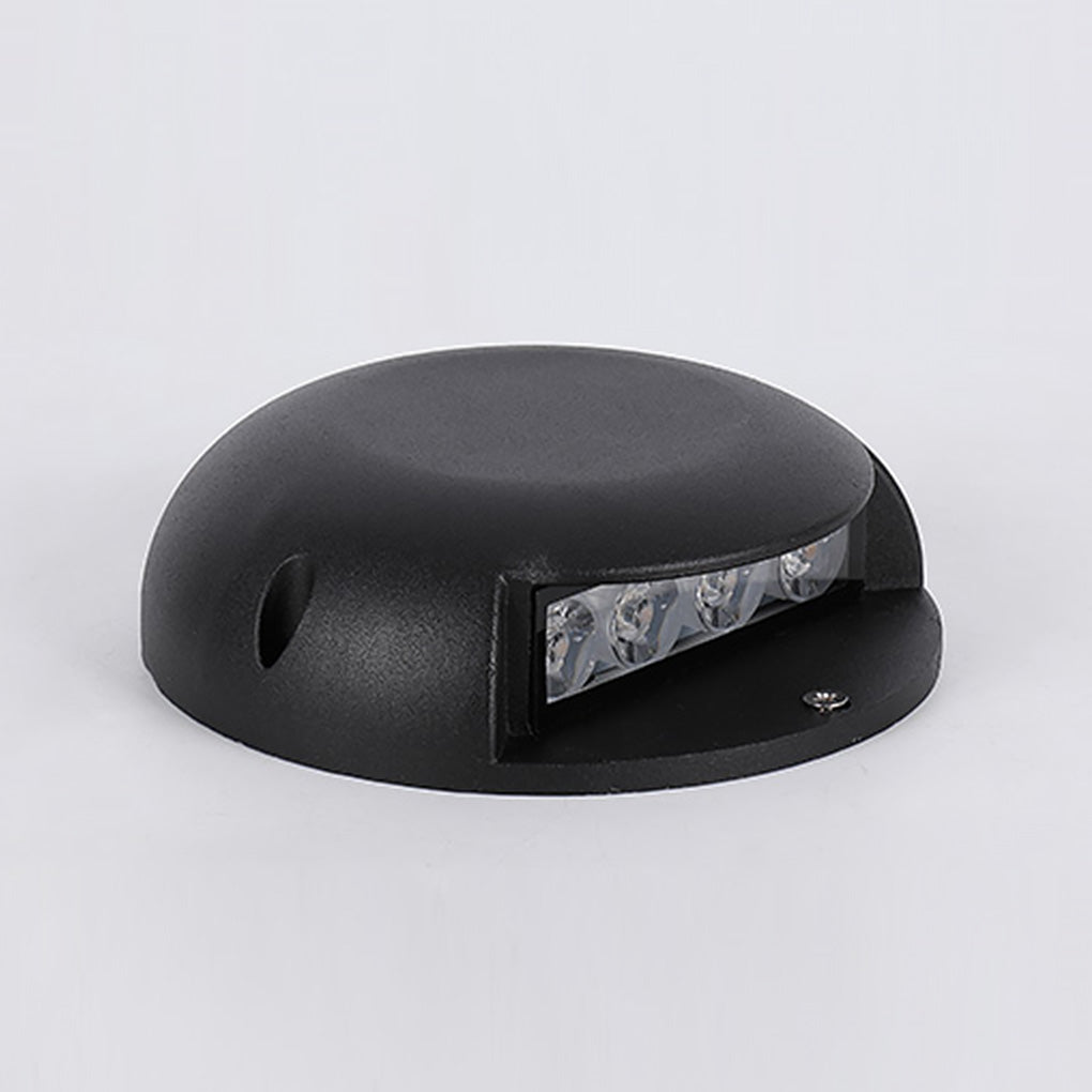 Round LED Surface-Mounted Step Light — Die-Cast Aluminum, Dual-Beam, IP65 Weatherproof, 2–8W
