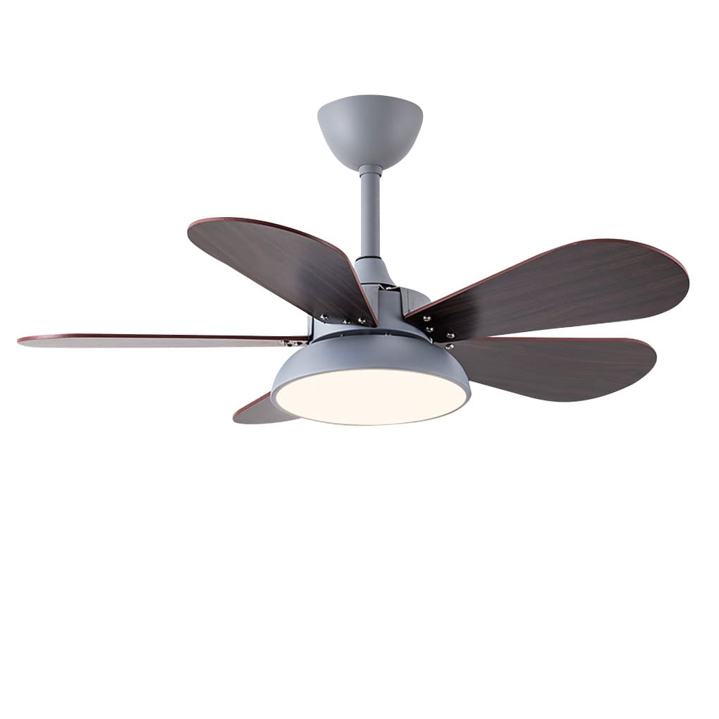 Reversible Noiseless Kids Ceiling Fan with Lights - Nordic Frequency Conversion Cartoon Design