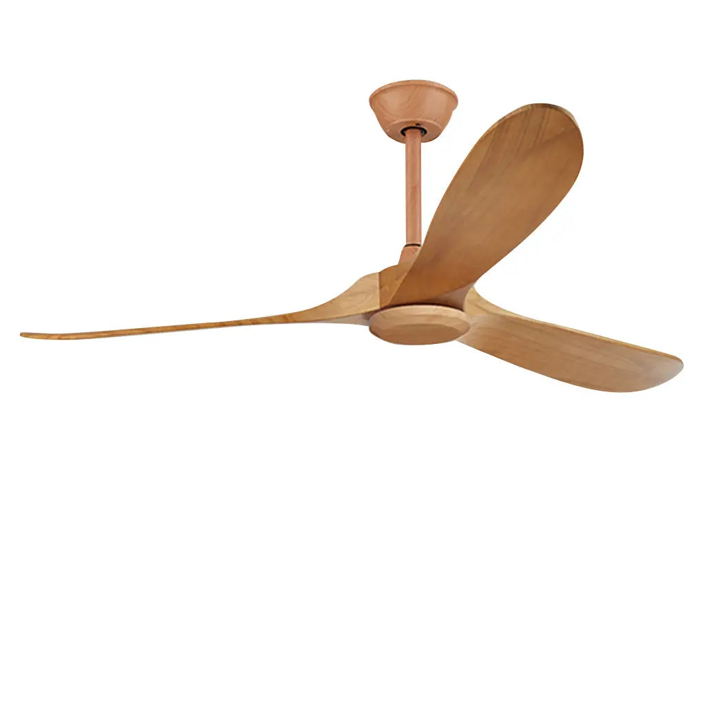 Retro Solid Wood Ceiling Fan with Lights - Silent Dimming and Frequency Conversion Luxe