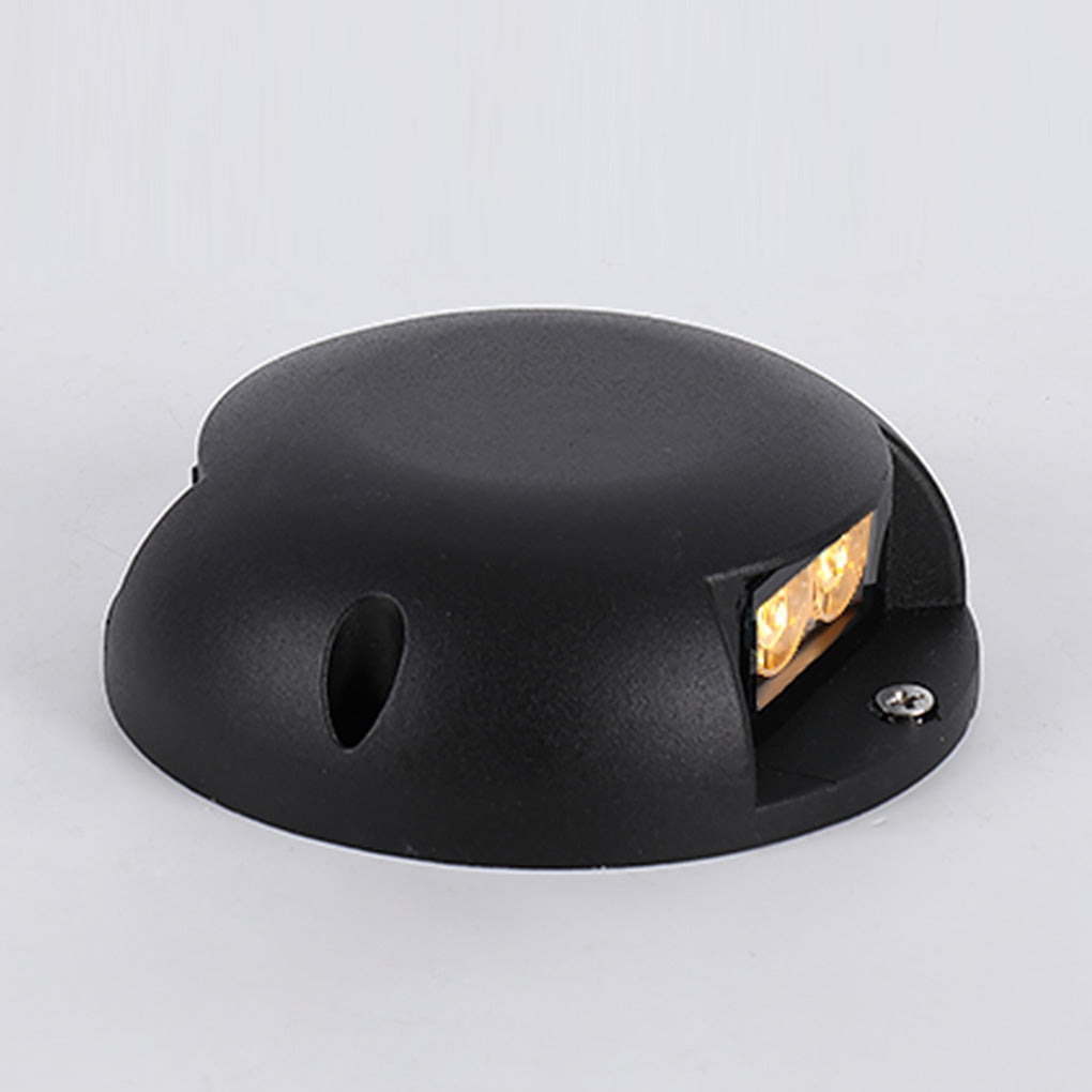 Round LED Surface-Mounted Step Light — Die-Cast Aluminum, Dual-Beam, IP65 Weatherproof, 2–8W