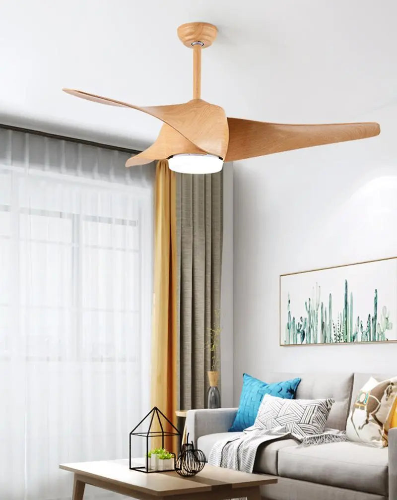 52-Inch Ceiling Fans with Remote Control and LED Lighting Luxe