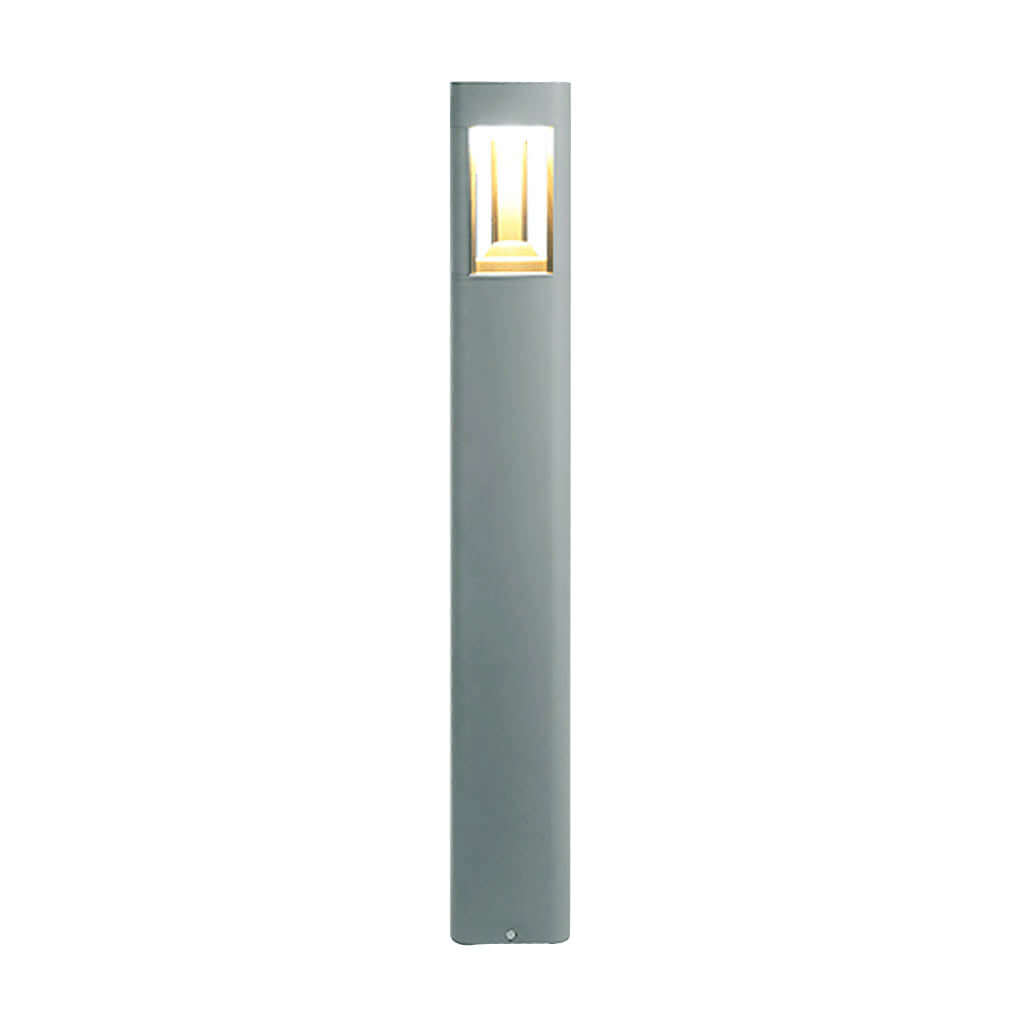 heart design triple side emitting solar led garden bollard lights weatherproof