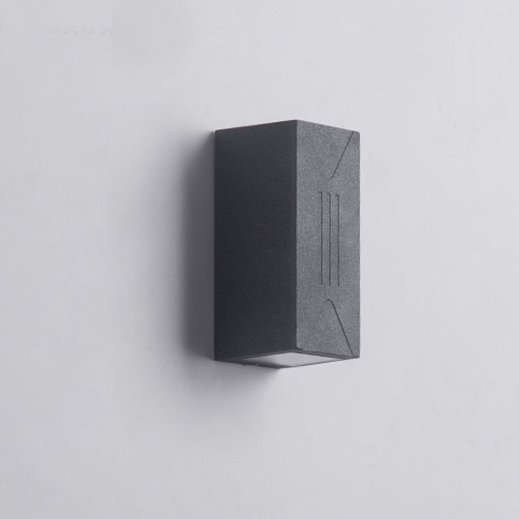 Up/Down Outdoor Wall Sconce — Aluminum & Glass, COB + LED Dual-Beam, IP65, 3000K Warm White