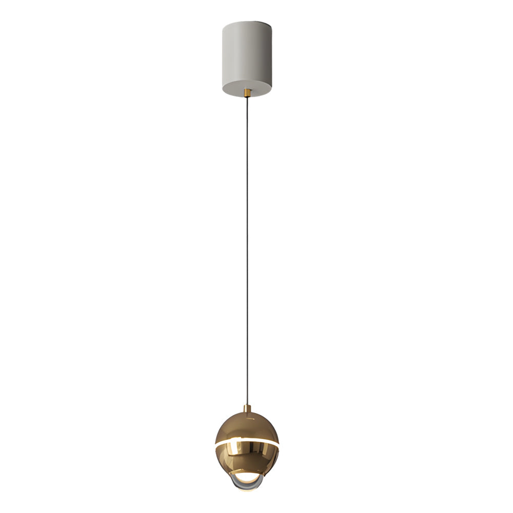 modern pendant lights with small metal balls and 3 step dimming spotlights