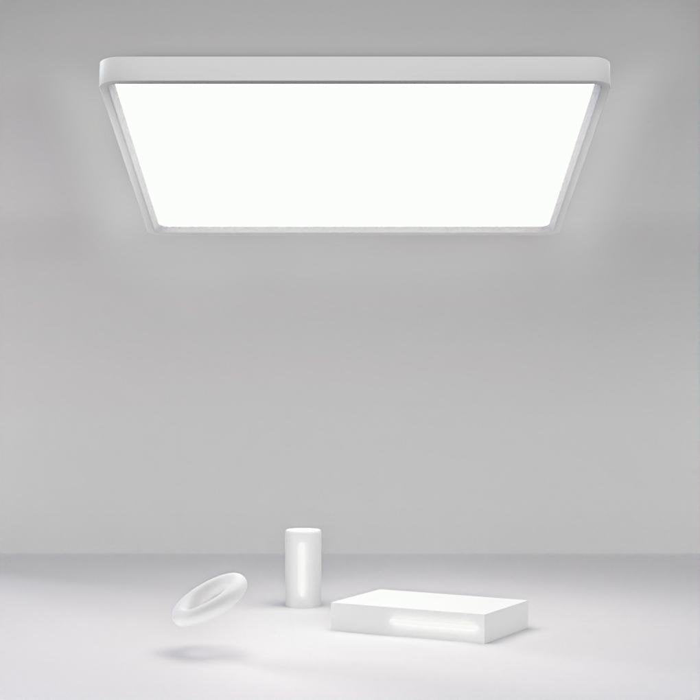 Minimalist Flush-Mount Ceiling Light — Iron and PMMA, LED, 3-Color Dimming, Remote Control, 60W, 20" or 30"