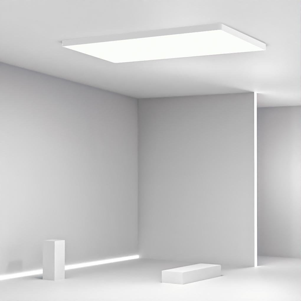 Minimalist Flush-Mount Ceiling Light — Iron and PMMA, LED, 3-Color Dimming, Remote Control, 60W, 20" or 30"