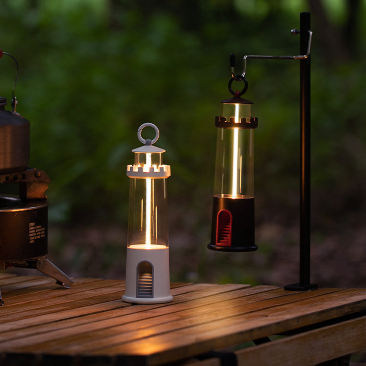 Camping Lantern — ABS+PC, 1200mAh, Three-Mode LED, 2200K, IPX4 Waterproof, Magnetic Base, Type-C Charging