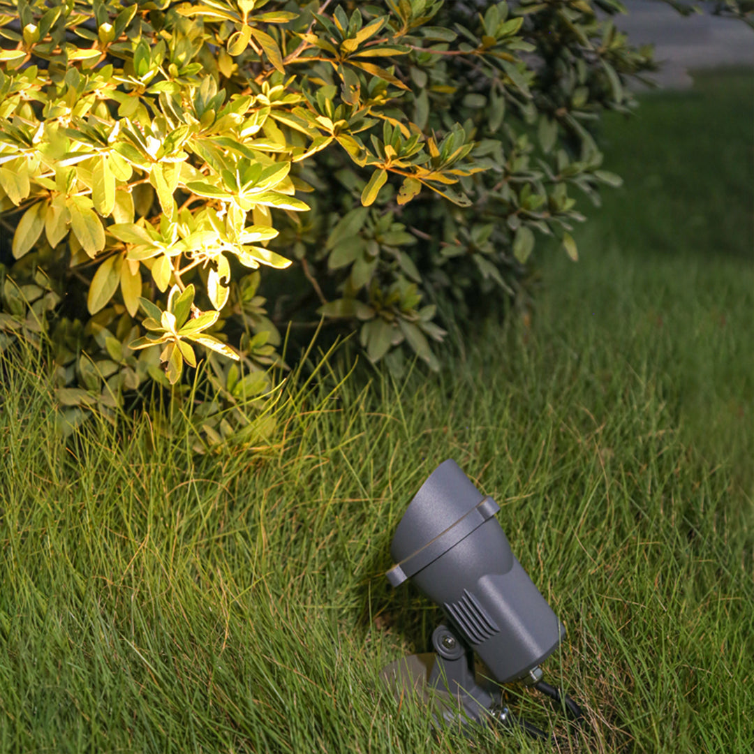 Anti-Glare Outdoor LED Spotlight — Die-Cast Aluminum, 4W OSRAM, 3000K Warm White, IP65 Weatherproof