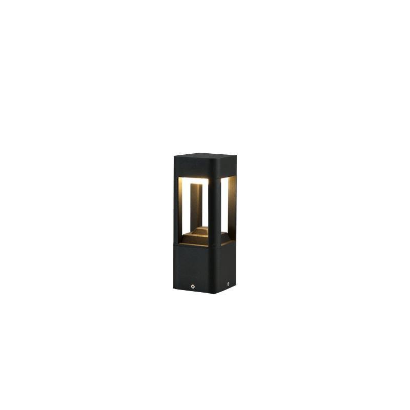 Open-Sided Quadruple-Arm LED Bollard Light — Die-Cast Aluminum, 6W–10W, 3000K Warm White, IP55, 12"–36"