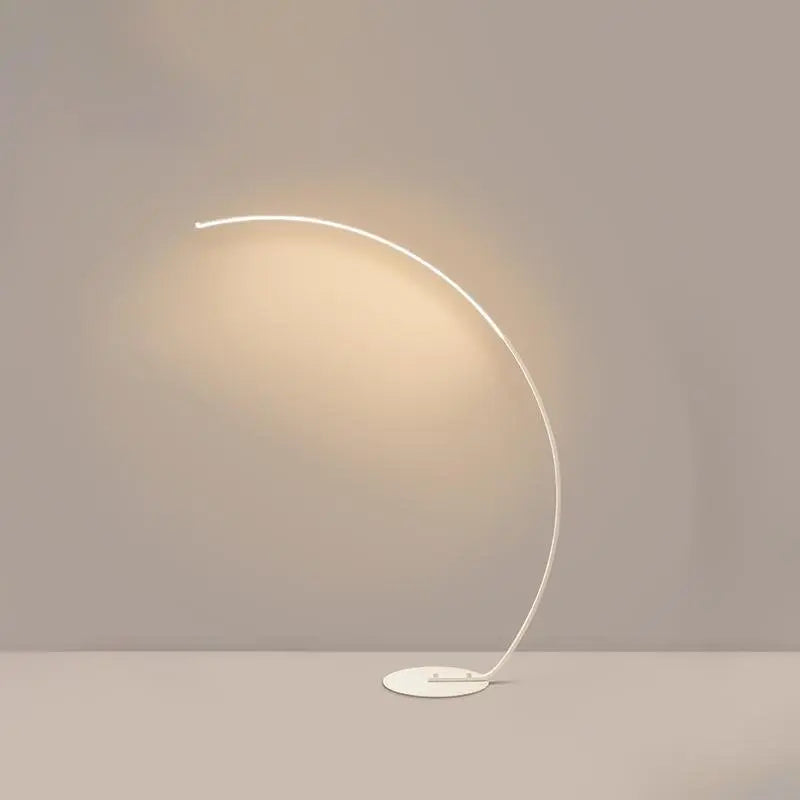 Arc Floor Lamps with Dimmable LED in Black Aluminum Luxe