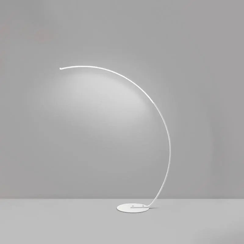 Arc Floor Lamps with Dimmable LED in Black Aluminum Luxe