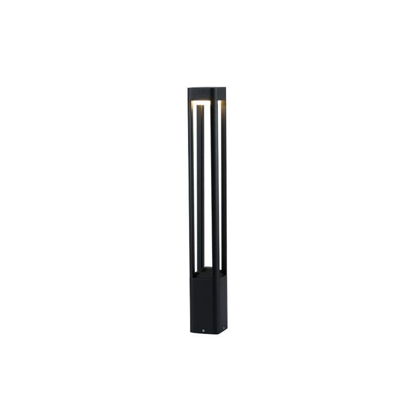 Open-Sided Quadruple-Arm LED Bollard Light — Die-Cast Aluminum, 6W–10W, 3000K Warm White, IP55, 12"–36"