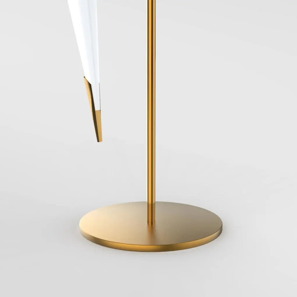 LED Accent Table Lamp with Ambient Origami Bird Design Luxe