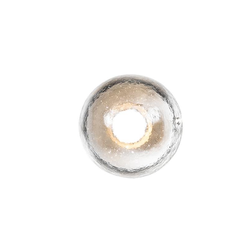 Rustic Bowl Outdoor Wall Sconce — Transparent Glass, LED 5W, 3200K Warm White, IP54