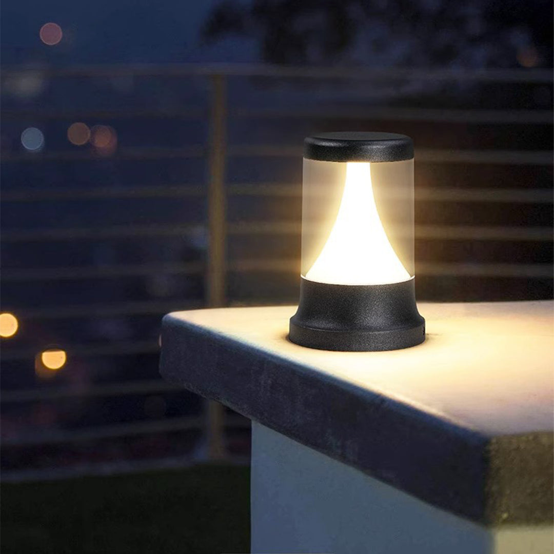 Minimalist LED Garden Stake Bollard Light — Die-Cast Aluminum, Matte Black, 8W OSRAM, IP65, 3000K