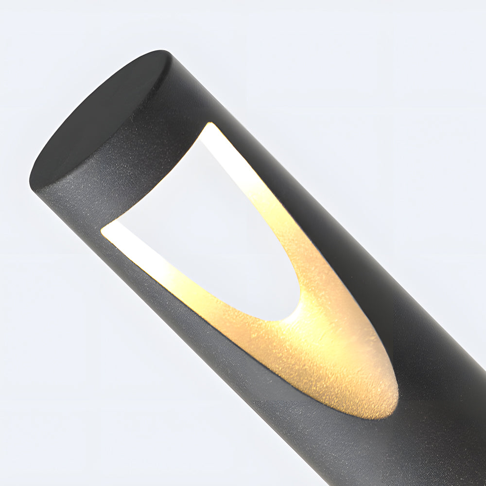 Minimalist Cylinder Bollard Path Light — Aluminum, 12W LED, 3000K, IP65, 11.8" or 23.6"
