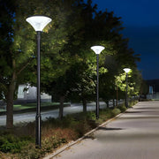 1 light black solar led outdoor lamp post and street light