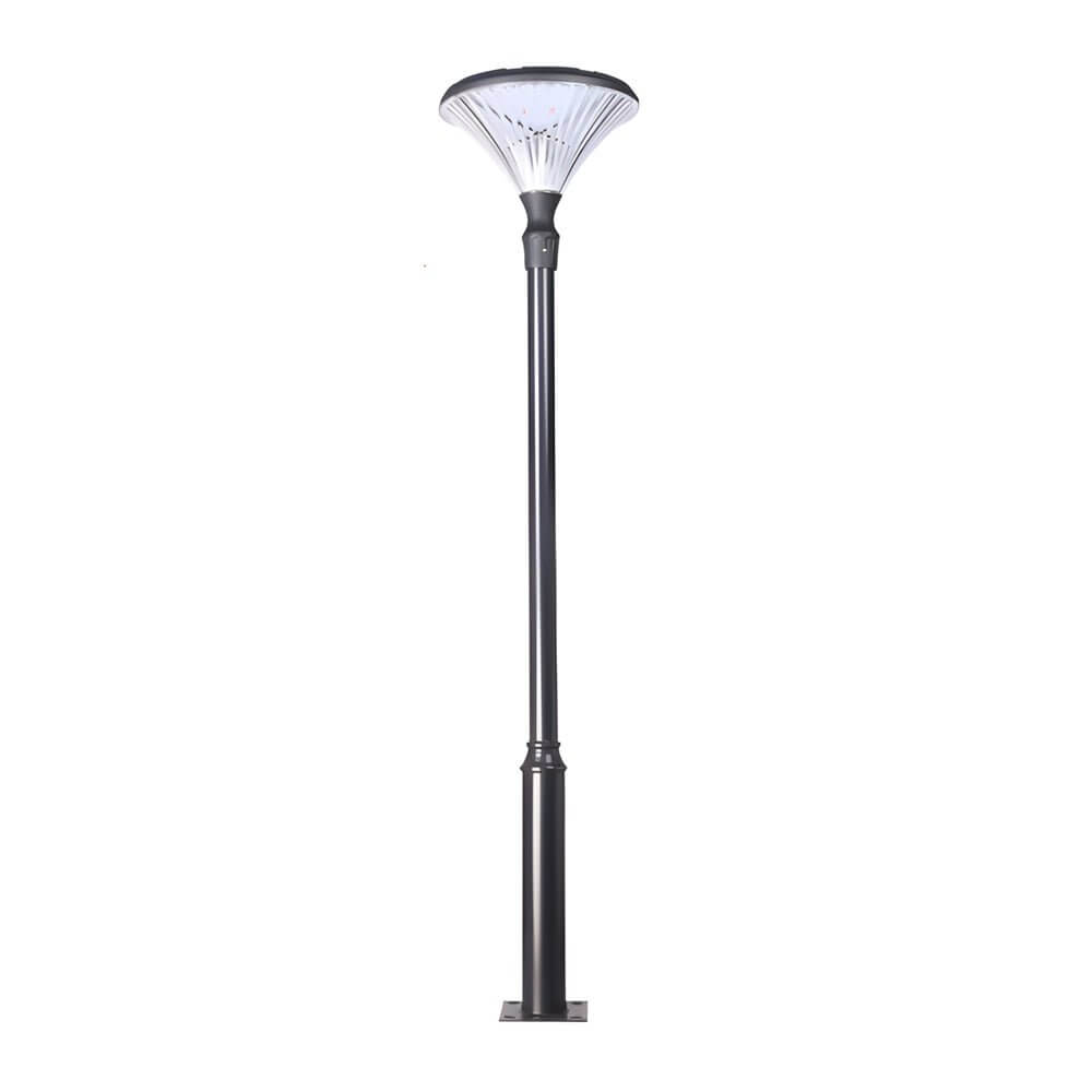 1 light black solar led outdoor lamp post and street light