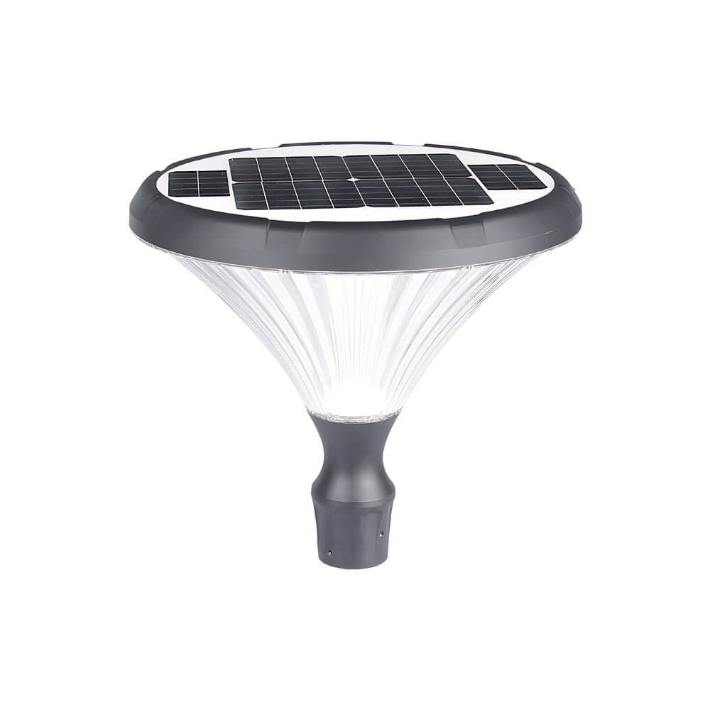 1 light black solar led outdoor lamp post and street light