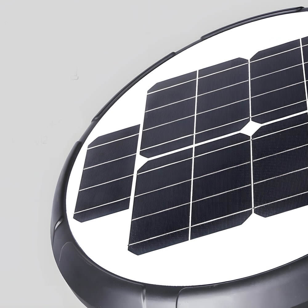 1 light black solar led outdoor lamp post and street light
