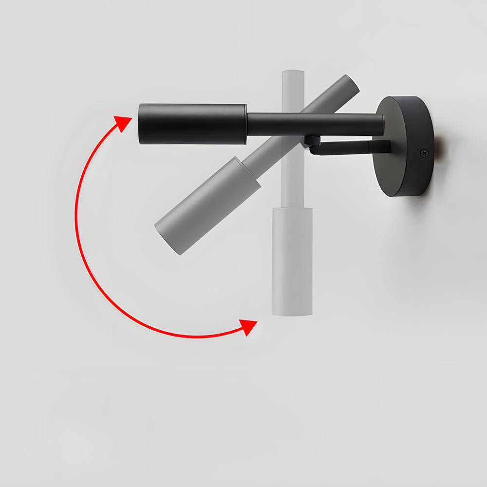 Tubino 1-Light Adjustable Wall Spotlight — Aluminum, COB 7W, 3-Step Dimming, 3000K/4000K/6000K