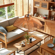 1 light double layer hemp rope weaved umbrella pendant light for kitchen ceiling lighting