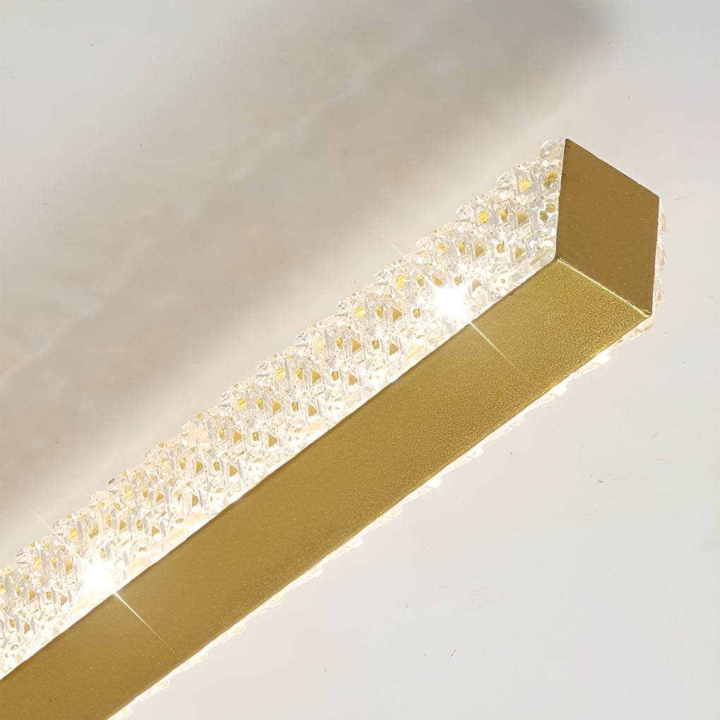 Sword Linear Wall Sconce — Acrylic, Iron, 41", 3-Step Dimming, Remote Control, Black / White / Gold