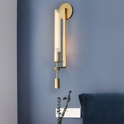 Postmodern Crystal Plug-in Wall Sconce — E14, Black or Bronze, 1-Light or 2-Light
