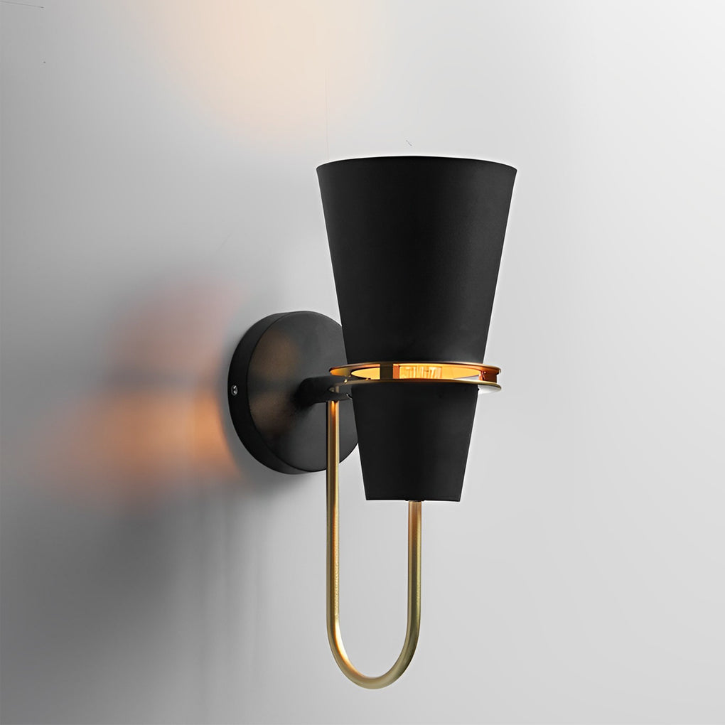 Modern Diffused Wall Sconce — White Iron, 6" Diameter, Indoor