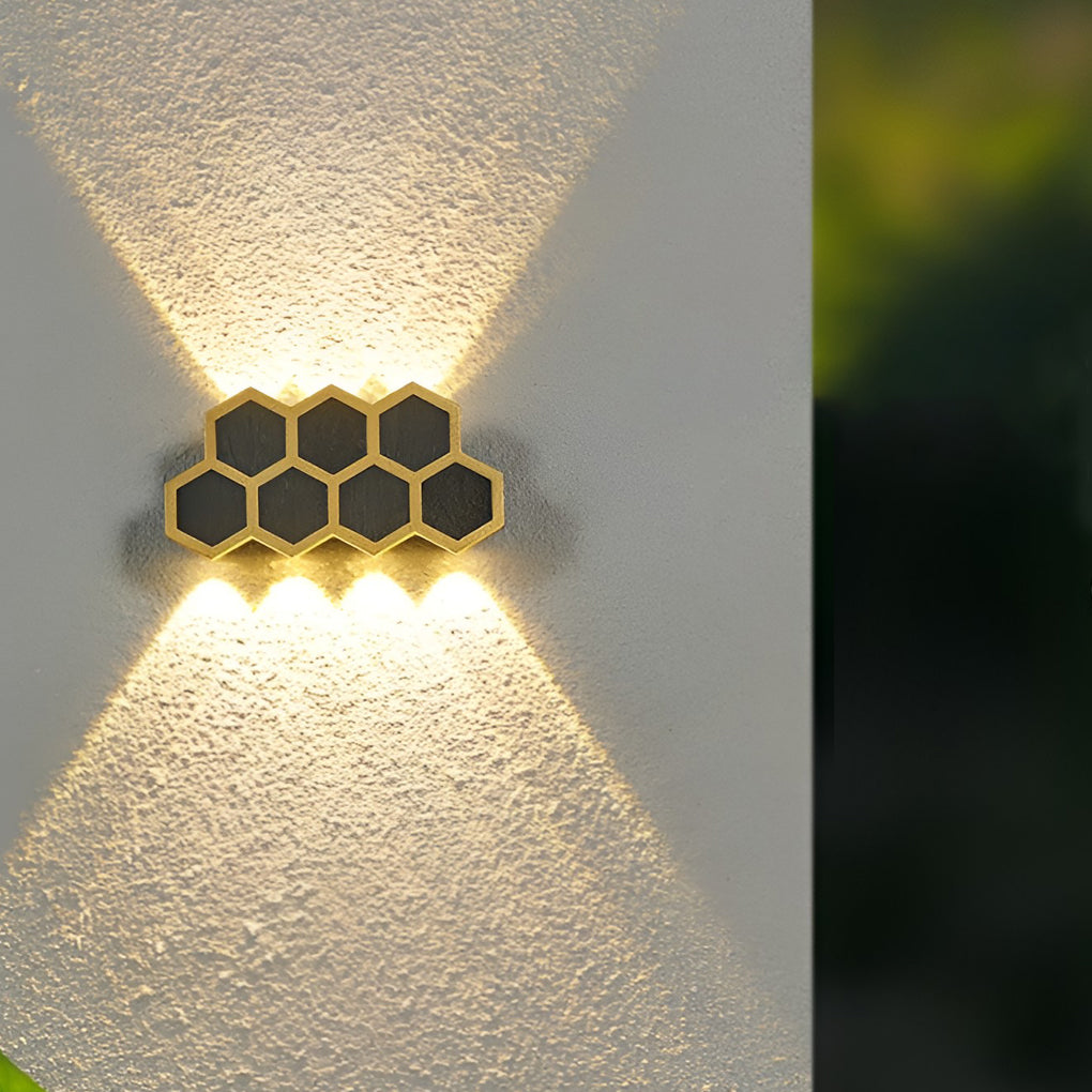 Beehive Up/Down Outdoor Wall Sconce — Aluminum, LED, IP65 Weatherproof