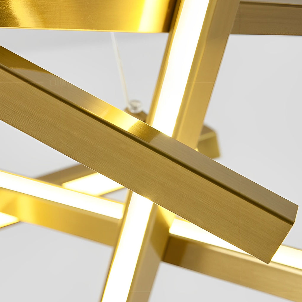 8-Light Sputnik Chandelier — Metal and Acrylic, LED, 3000K / 6000K, Adjustable Cord