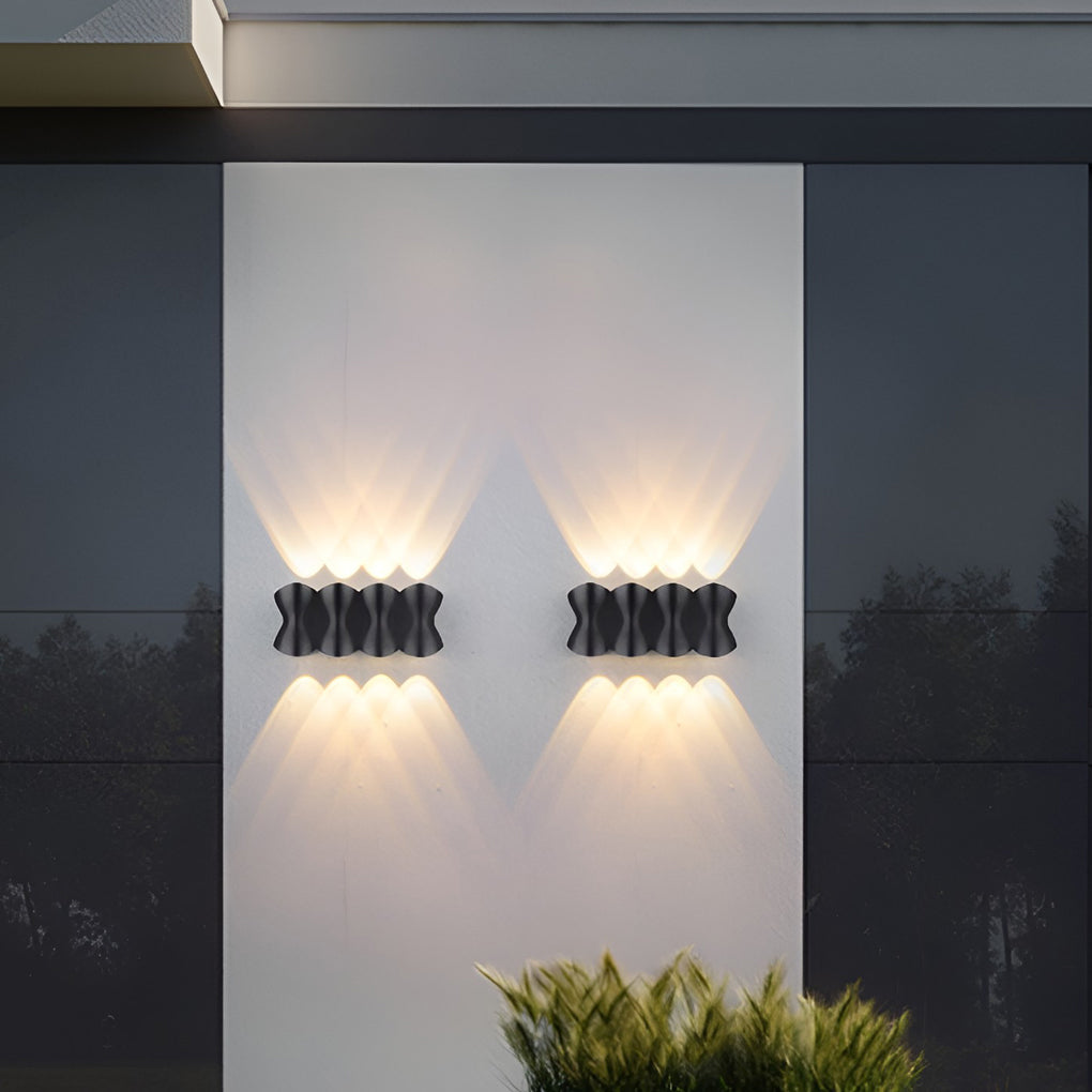 Modern Waterproof LED Up and Down Wall Lamp - Creative Design