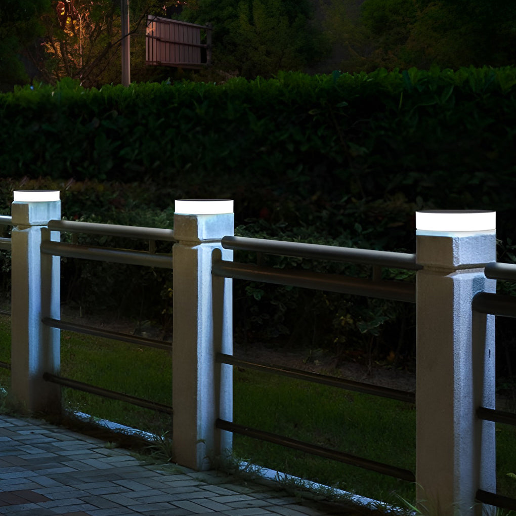 Seamless Solar Disk Ground Light — PC, LED, Warm White / Daylight, 8–11 Hr Runtime, Round or Square