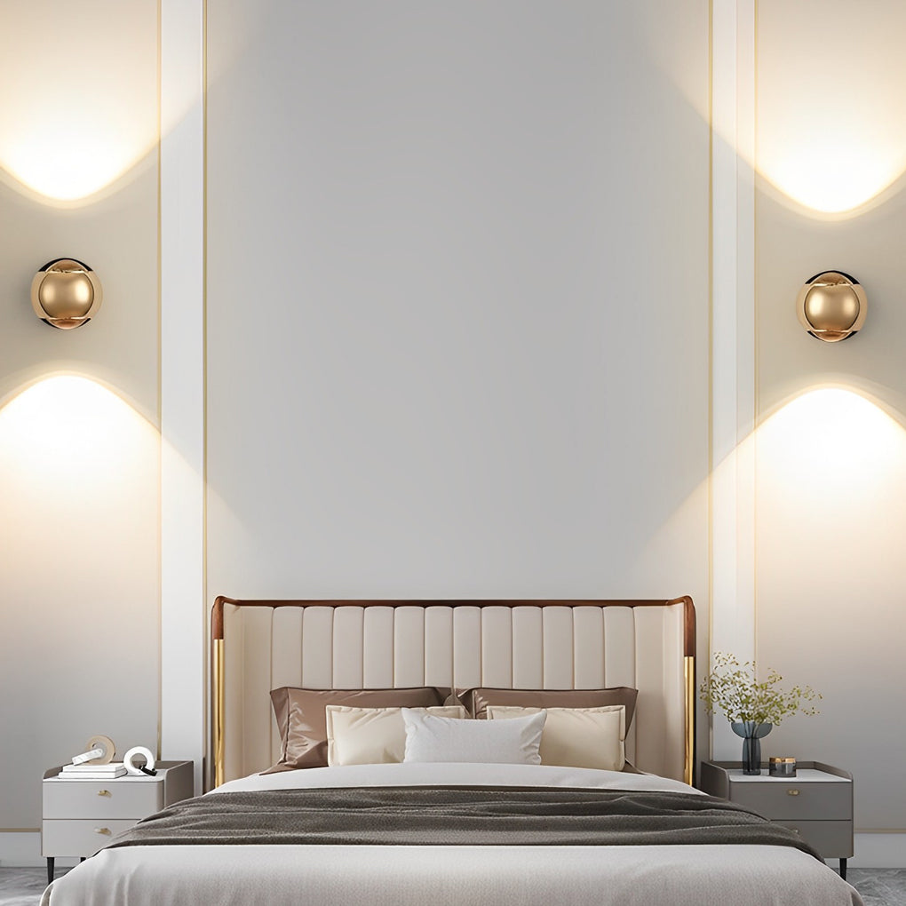 Up/Down LED Wall Sconce — Aluminum & Glass, 7W, 3000K Warm White, 110–220V