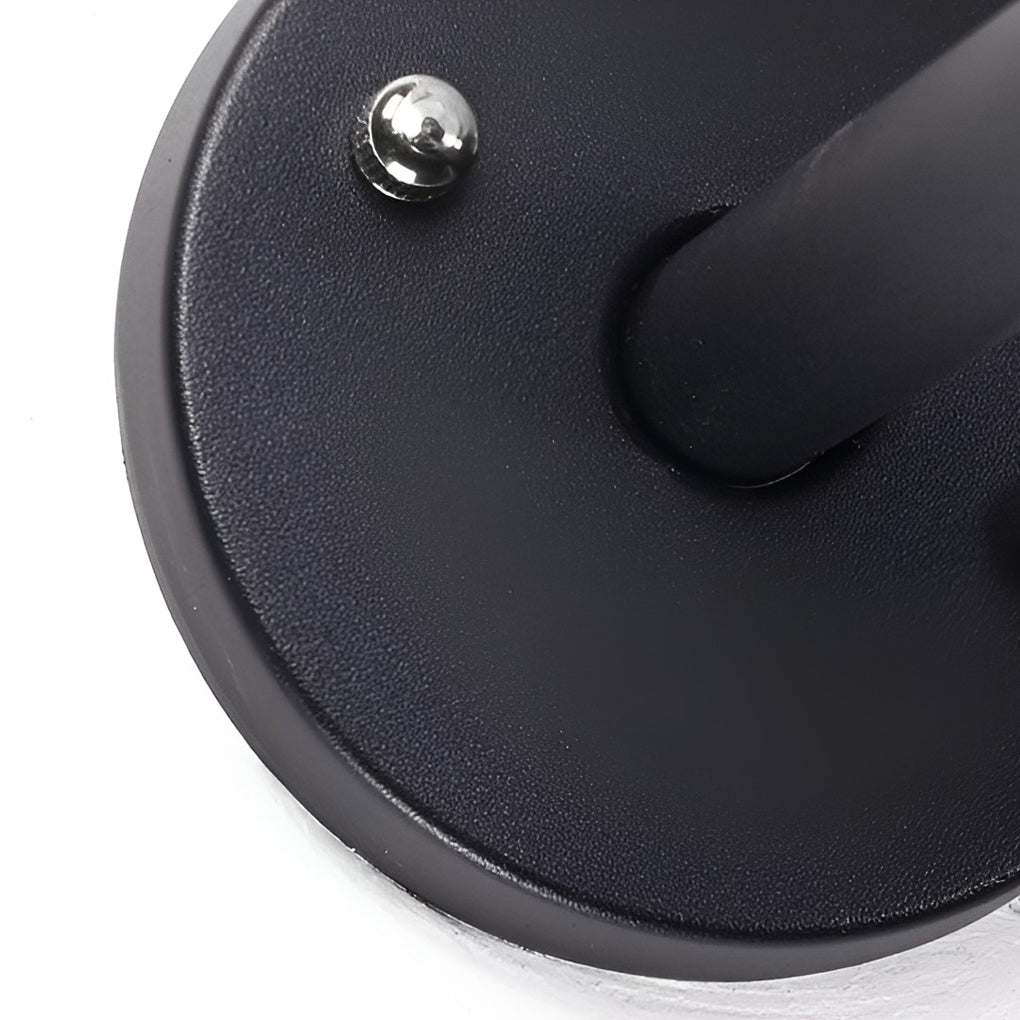Modern Round Solar Outdoor Wall Sconce — Die-Cast Aluminum, Three-Step Dimming (3000K / 4500K / 6000K), IP-Rated Weatherproof