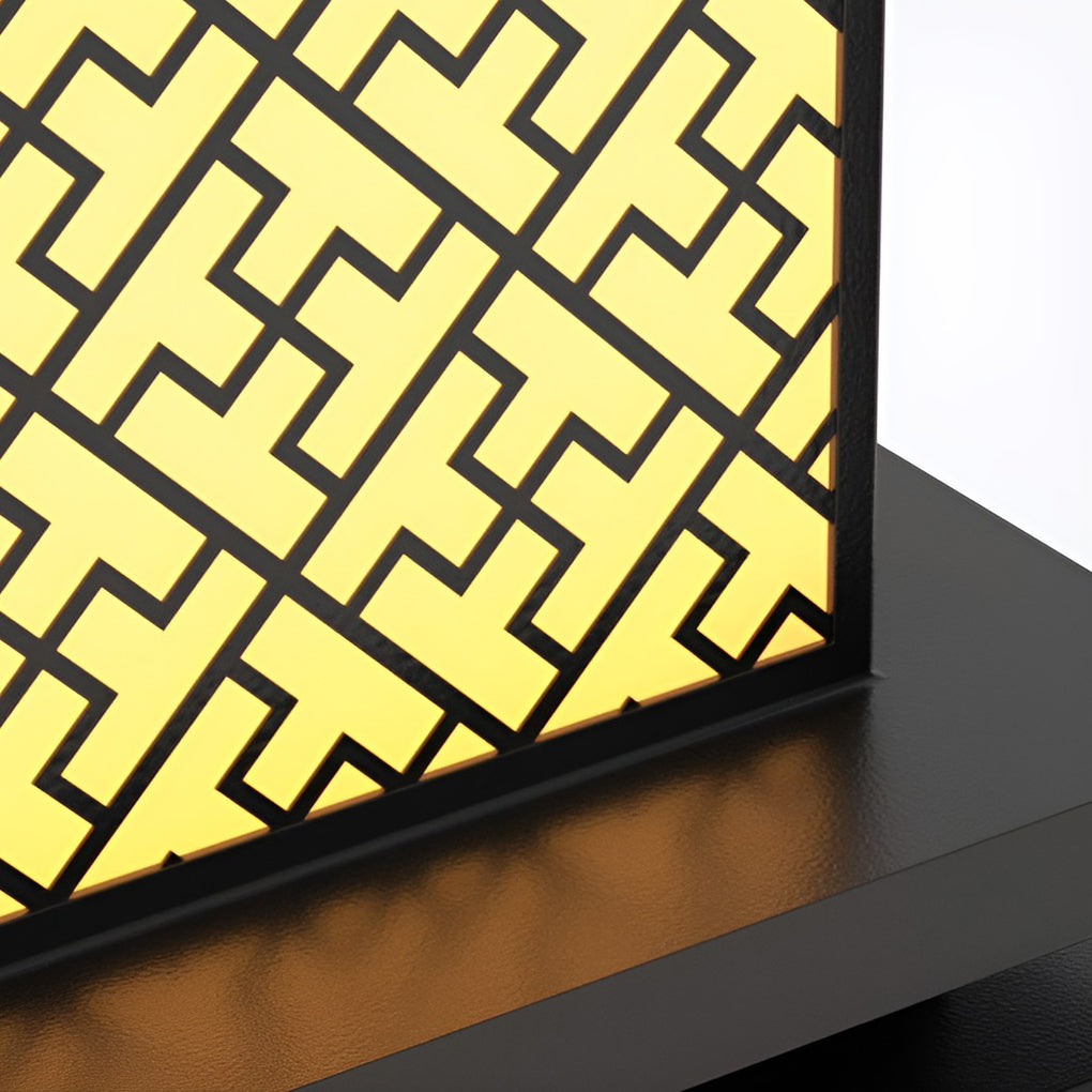 Modern Square Solar Outdoor Pillar Light — Stainless Steel, IP65, 3000K Warm White, E27