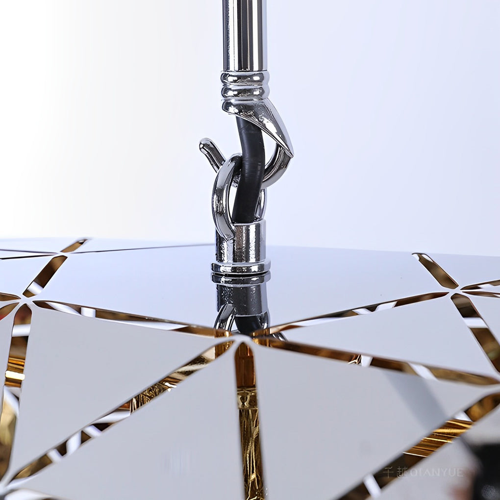 Postmodern Irregular Chandelier — Hollow Stainless Steel, Hardwired, Multiple Sizes