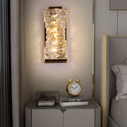 Modern Crystal Wall Sconce — Stainless Steel, 10W LED, Three-Step Dimming (3000K/4000K/6000K)
