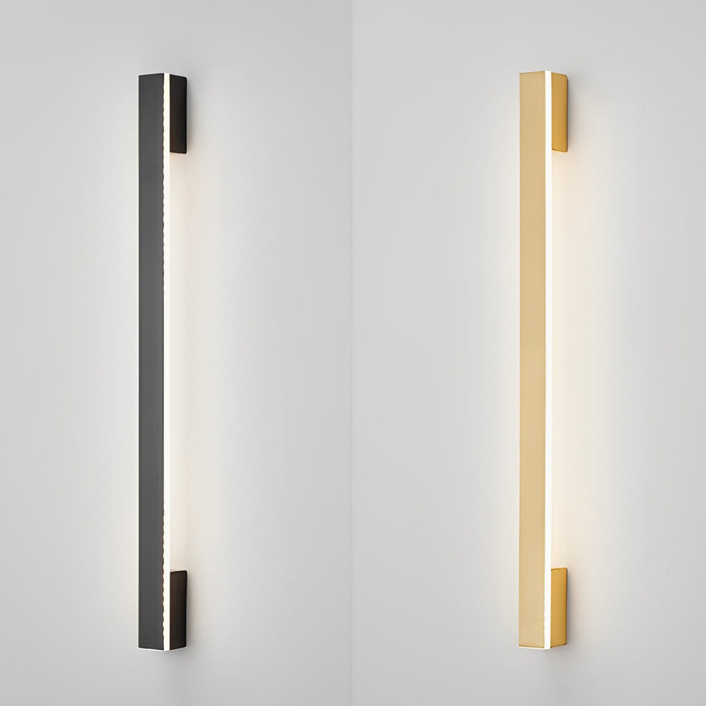 Minimalist Linear Wall Sconce — Copper & Acrylic, LED, Three-Step Dimming (3000K/4500K/6000K), 24"/31"/39"