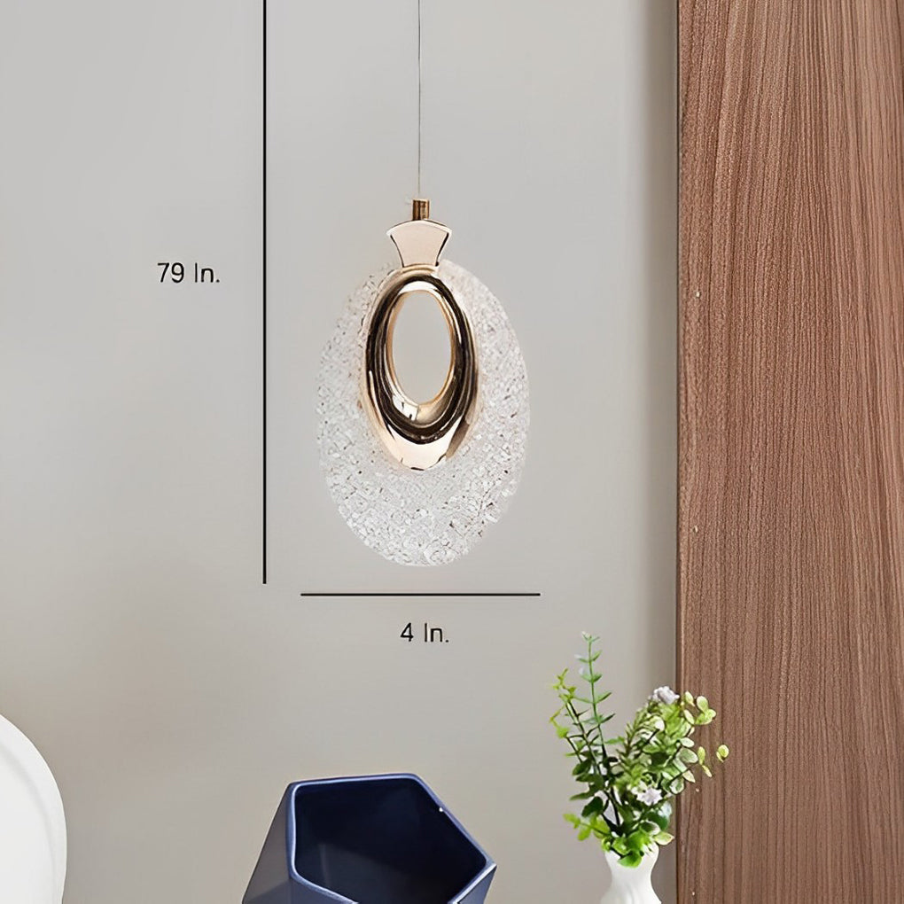 Circular Anodized Acrylic Mini Pendant — LED Integrated, 7" Diameter, 3000K / 6000K